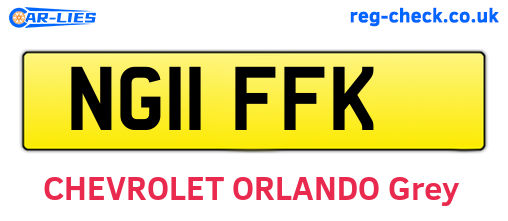 NG11FFK are the vehicle registration plates.