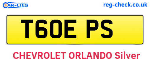 T60EPS are the vehicle registration plates.