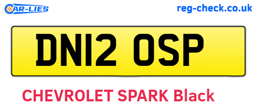 DN12OSP are the vehicle registration plates.