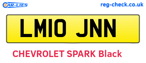 LM10JNN are the vehicle registration plates.