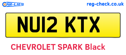 NU12KTX are the vehicle registration plates.