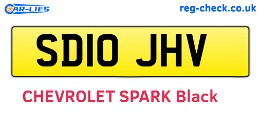 SD10JHV are the vehicle registration plates.