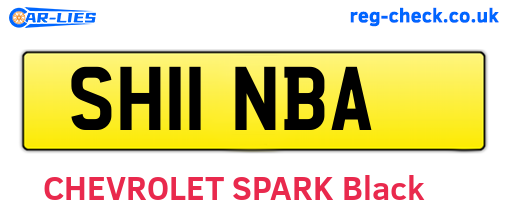 SH11NBA are the vehicle registration plates.