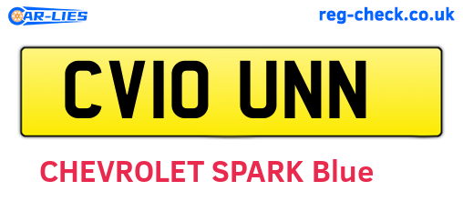 CV10UNN are the vehicle registration plates.