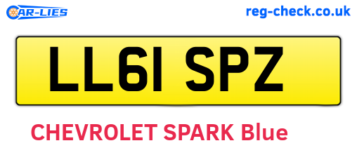 LL61SPZ are the vehicle registration plates.