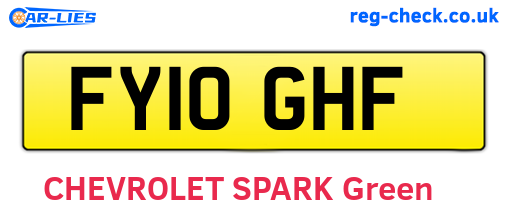 FY10GHF are the vehicle registration plates.