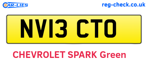 NV13CTO are the vehicle registration plates.