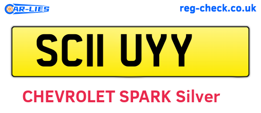 SC11UYY are the vehicle registration plates.