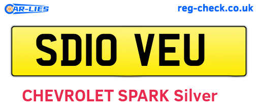 SD10VEU are the vehicle registration plates.