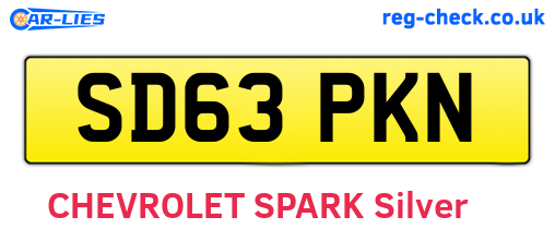 SD63PKN are the vehicle registration plates.
