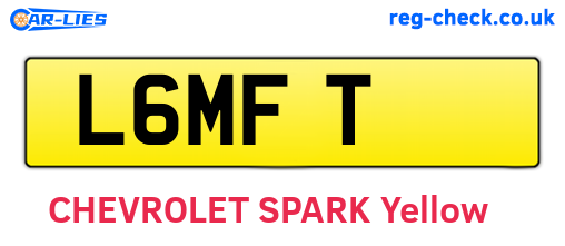 L6MFT are the vehicle registration plates.