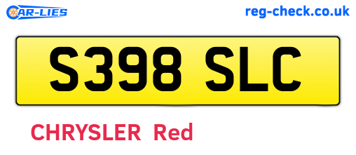 S398SLC are the vehicle registration plates.
