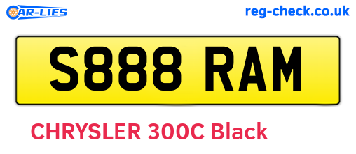S888RAM are the vehicle registration plates.