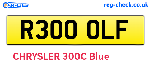 R300OLF are the vehicle registration plates.