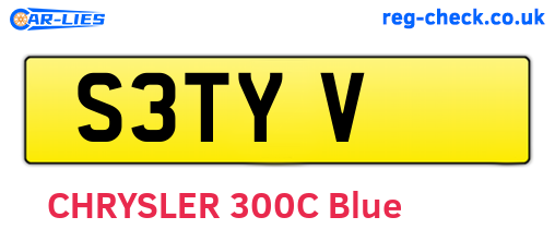 S3TYV are the vehicle registration plates.
