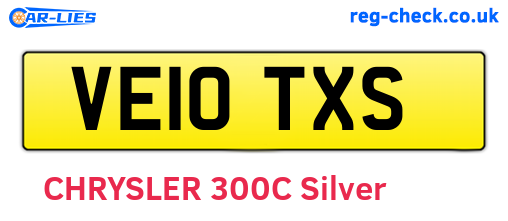 VE10TXS are the vehicle registration plates.