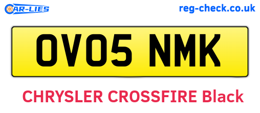 OV05NMK are the vehicle registration plates.