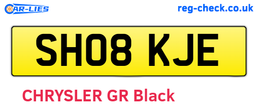 SH08KJE are the vehicle registration plates.