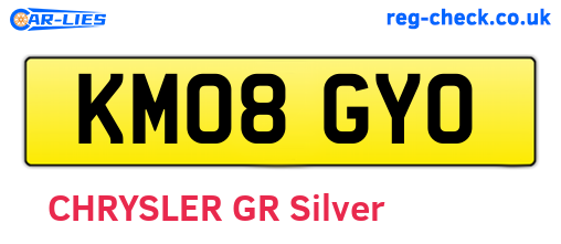 KM08GYO are the vehicle registration plates.