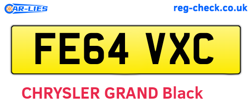 FE64VXC are the vehicle registration plates.