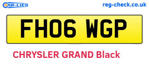 FH06WGP are the vehicle registration plates.