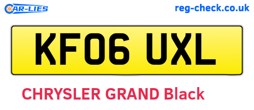 KF06UXL are the vehicle registration plates.