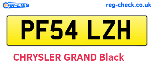 PF54LZH are the vehicle registration plates.