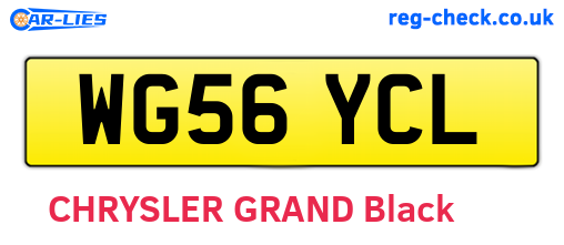 WG56YCL are the vehicle registration plates.
