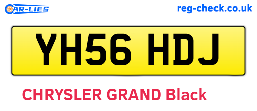 YH56HDJ are the vehicle registration plates.