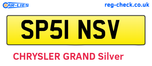 SP51NSV are the vehicle registration plates.