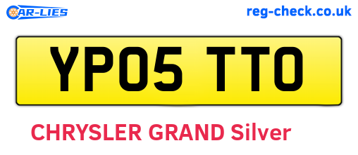 YP05TTO are the vehicle registration plates.