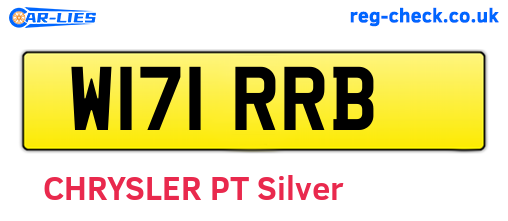 W171RRB are the vehicle registration plates.