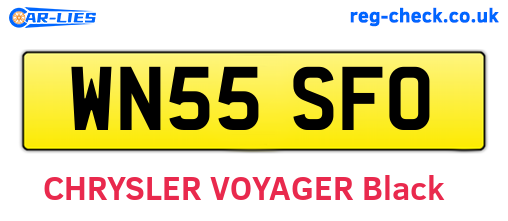 WN55SFO are the vehicle registration plates.
