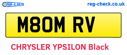 M80MRV are the vehicle registration plates.