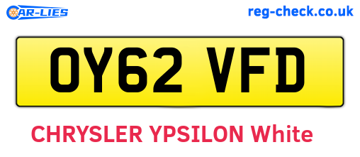 OY62VFD are the vehicle registration plates.