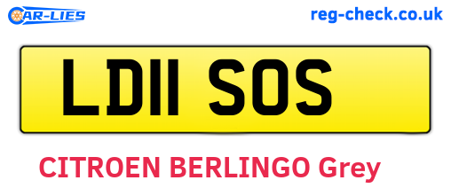 LD11SOS are the vehicle registration plates.