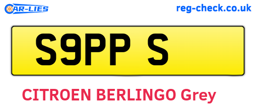 S9PPS are the vehicle registration plates.