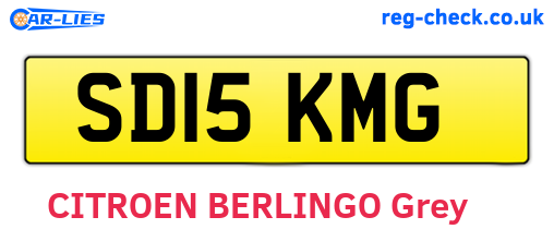 SD15KMG are the vehicle registration plates.