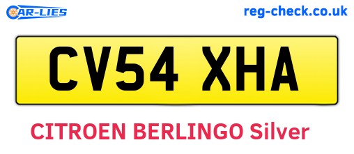 CV54XHA are the vehicle registration plates.