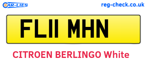 FL11MHN are the vehicle registration plates.