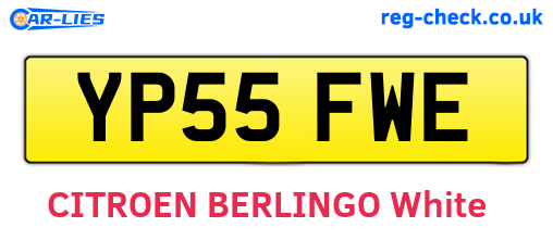 YP55FWE are the vehicle registration plates.