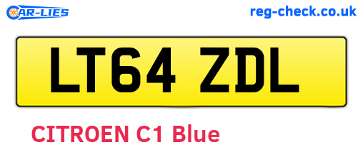 LT64ZDL are the vehicle registration plates.