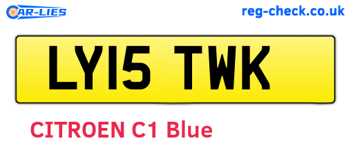 LY15TWK are the vehicle registration plates.