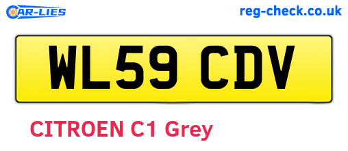 WL59CDV are the vehicle registration plates.