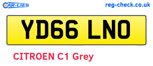 YD66LNO are the vehicle registration plates.