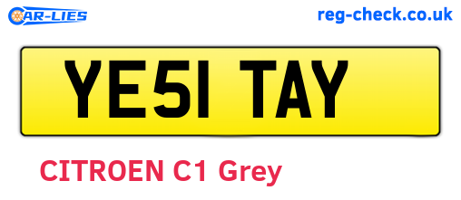 YE51TAY are the vehicle registration plates.