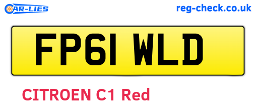 FP61WLD are the vehicle registration plates.