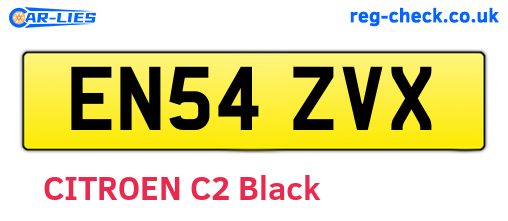 EN54ZVX are the vehicle registration plates.