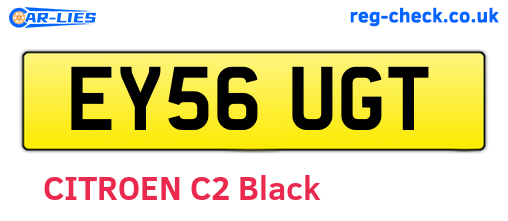 EY56UGT are the vehicle registration plates.