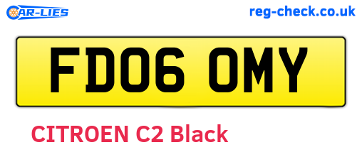 FD06OMY are the vehicle registration plates.